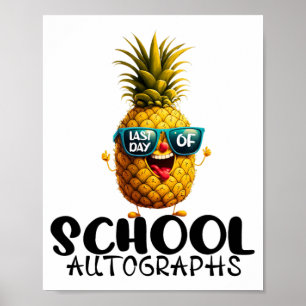 Dag van de School Autograph 2024 Afstuderen Jongen Poster