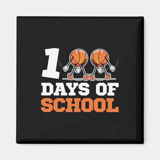 Dag van de school Basketbal Kinder 100 dagen van s Magneet (Voorkant)