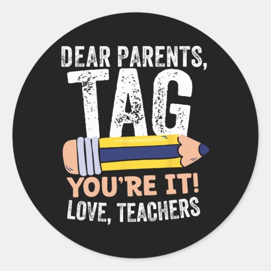 Dag van de school Beste Ouders Label Je bent het L (Voorkant)