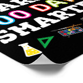 Dag van de school cadeau voor kleuter leraar 1 poster (Hoek)