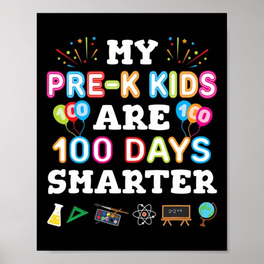 Dag van de school cadeau voor kleuter leraar 1 poster (Voorkant)