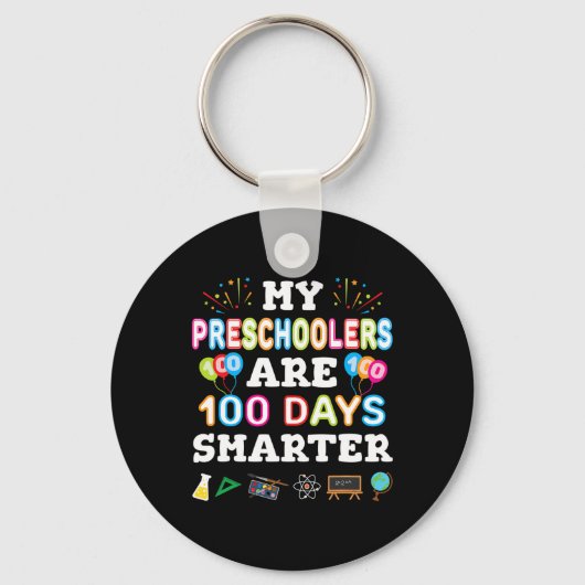 Dag van de school cadeau voor kleuter sleutelhanger (Voorkant)