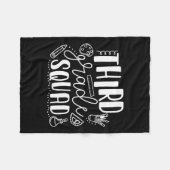 Dag van de school Derde klas Squad Leraar Fleece Deken (Voorkant (Horizontaal))