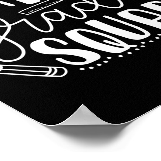 Dag van de school Derde klas Squad Leraar Poster (Hoek)