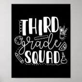 Dag van de school Derde klas Squad Leraar Poster (Voorkant)