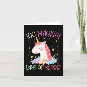 Dag van de School Eenhoorn 100 Magische Dagen Meis Kaart