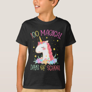 Dag van de School Eenhoorn 100 Magische Dagen Meis T-shirt