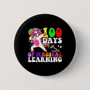 Dag van de School Eenhoorn Meisjes 100 dagen van d Ronde Button 5,7 Cm