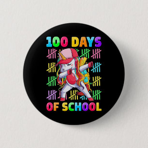 Dag van de School Eenhoorn voor meisjes Kinder Hap Ronde Button 5,7 Cm