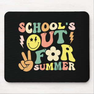 Dag van de school groovy scholen uit voor zomer le muismat