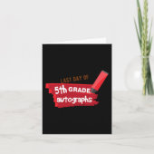 Dag van de school Handtekening Elementair 5e klas  Kaart (Voorkant)