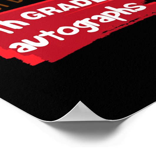 Dag van de school Handtekening Elementair 5e klas  Poster (Hoek)