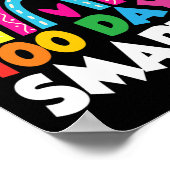Dag van de School Ideeën Leraar 100 Dagen Slimmer Poster (Hoek)