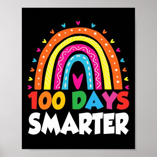Dag van de School Ideeën Leraar 100 Dagen Slimmer Poster (Voorkant)