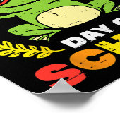 Dag van de school kikker 100 dagen slimmer leraar  poster (Hoek)