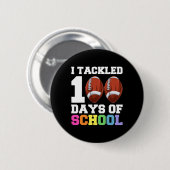Dag van de School Kinder Football Ronde Button 5,7 Cm (Voorkant /achterkant)