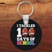 Dag van de School Kinder Football Sleutelhanger (Voorkant)