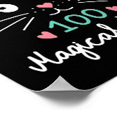 Dag van de School Kitty Cat 100 Magische Dagen Ler Poster (Hoek)