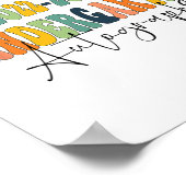 Dag van de School Kleuterschool Handtekeningen 202 Poster (Hoek)