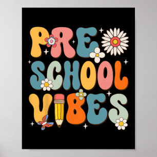 Dag van de school kleuterschool vibes terug naar s poster