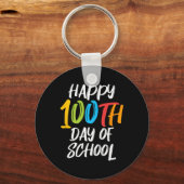 Dag van de school leraar jongens meisjes Kinder Ha Sleutelhanger (Voorkant)