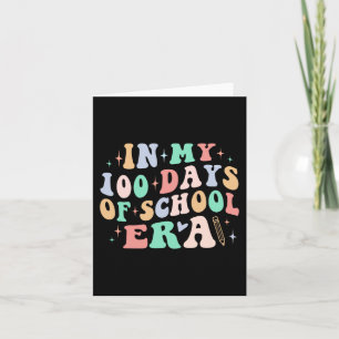 Dag van de school leraar Kind in mijn 100 dagen va Kaart