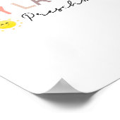 Dag van de school leraar voorschool einde van het  poster (Hoek)
