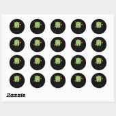 Dag van de school Monster Boys Kinder Eye overleef Ronde Sticker (Vel)