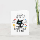 Dag van de school student Afstuderen Ik overleefde Kaart (Voorkant)