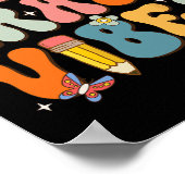 Dag van de school tweedeklas vibes terug naar scho poster (Hoek)