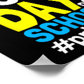 Dag van de schooldirecteur 100 dagen school poster (Hoek)