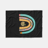 Dag van de schoolleraar - 100 dagen slimmere regen fleece deken (Voorkant (Horizontaal))