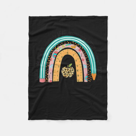 Dag van de schoolleraar - 100 dagen slimmere regen fleece deken (Voorkant)