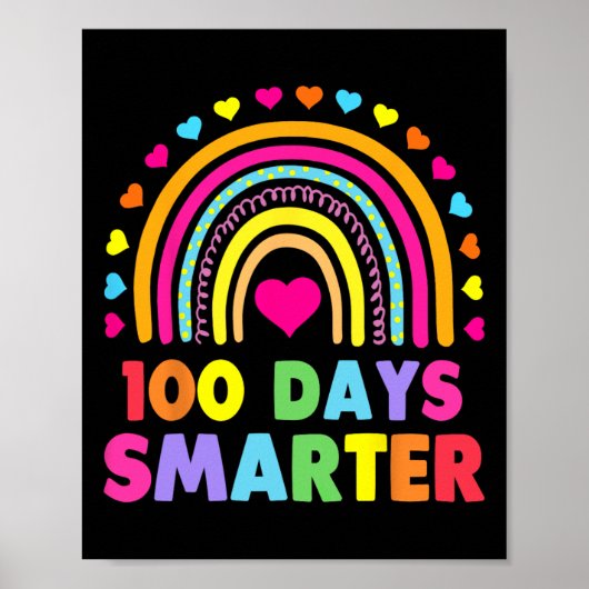Dag van de schoolleraar - 100 dagen slimmere regen poster (Voorkant)