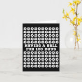 Dag van de schoolvoetbalsport 100e dag van school  kaart (Gele Bloem)