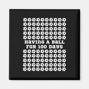 Dag van de schoolvoetbalsport 100e dag van school magneet