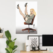 Dag van de secretaris poster (Thuiskantoor)