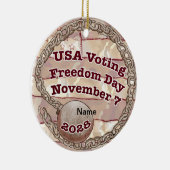 Dag van de Stemvrijheid Keramisch Ornament (Rechts)