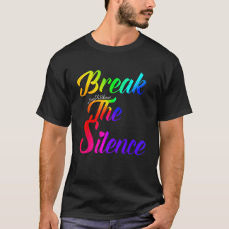 Dag van de Stilte Break The Silence LGBTQ T-Shirt