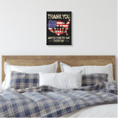 Dag van de Strijdkrachten Canvas Afdruk (Insitu (Slaapkamer))