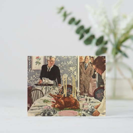  dag van de Thanksgiving in Turkije: een feest met Feestdagenkaart (Staand voorkant)