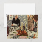  dag van de Thanksgiving in Turkije: een feest met Feestdagenkaart (Voorkant / Achterkant)