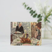 dag van de Thanksgiving in Turkije: een feest met Feestdagenkaart (Staand voorkant)