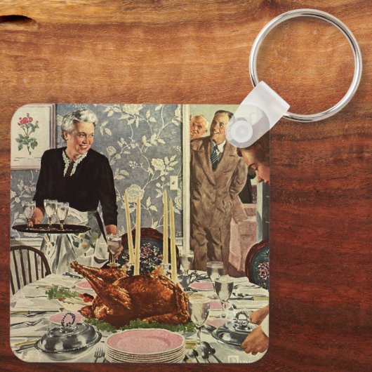  dag van de Thanksgiving in Turkije: een feest met Sleutelhanger (Achterkant)