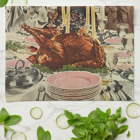  dag van de Thanksgiving in Turkije: een feest met Theedoek (Gevouwen)