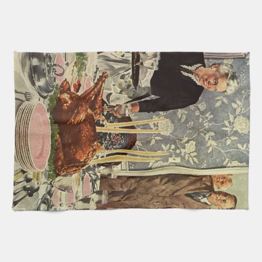 dag van de Thanksgiving in Turkije: een feest met Theedoek (Horizontaal)