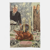 dag van de Thanksgiving in Turkije: een feest met Theedoek (Verticaal)