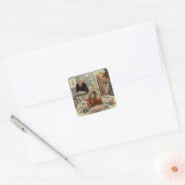  dag van de Thanksgiving in Turkije: een feest met Vierkante Sticker (Envelop)