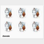 Dag van de Thanksgiving Ronde Sticker (Vel)
