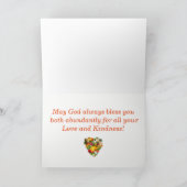 Dag van de Thanksgiving van mama en papa Feestdagen Kaart (Binnen)